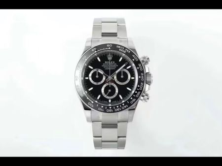 Newest Super Clone Rolex Daytona Panda Watch Black Dial Swiss 4131 Movement Watch